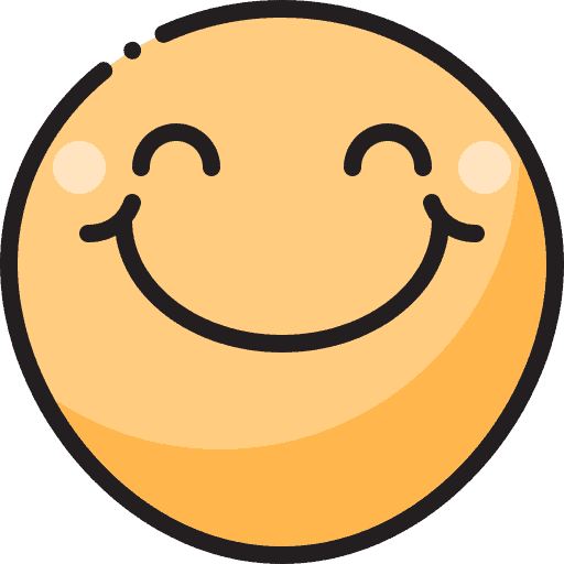 A smiling emoticon on a black background available for .COM domains.